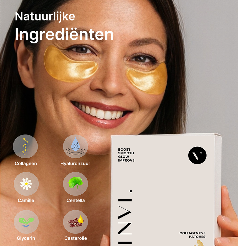 BIO COLLAGEN EYE PATCHES | VOOR EEN ZICHTBAAR GEZONDERE HUID ONDER DE OGEN | 1+1 GRATIS