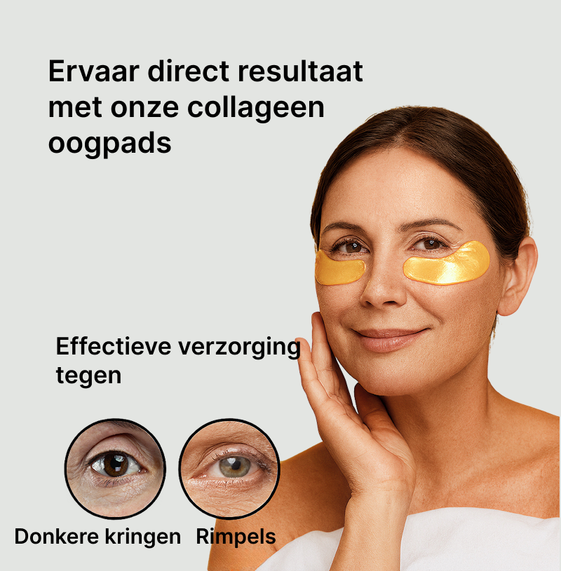 BIO COLLAGEN EYE PATCHES | VOOR EEN ZICHTBAAR GEZONDERE HUID ONDER DE OGEN | 1+1 GRATIS