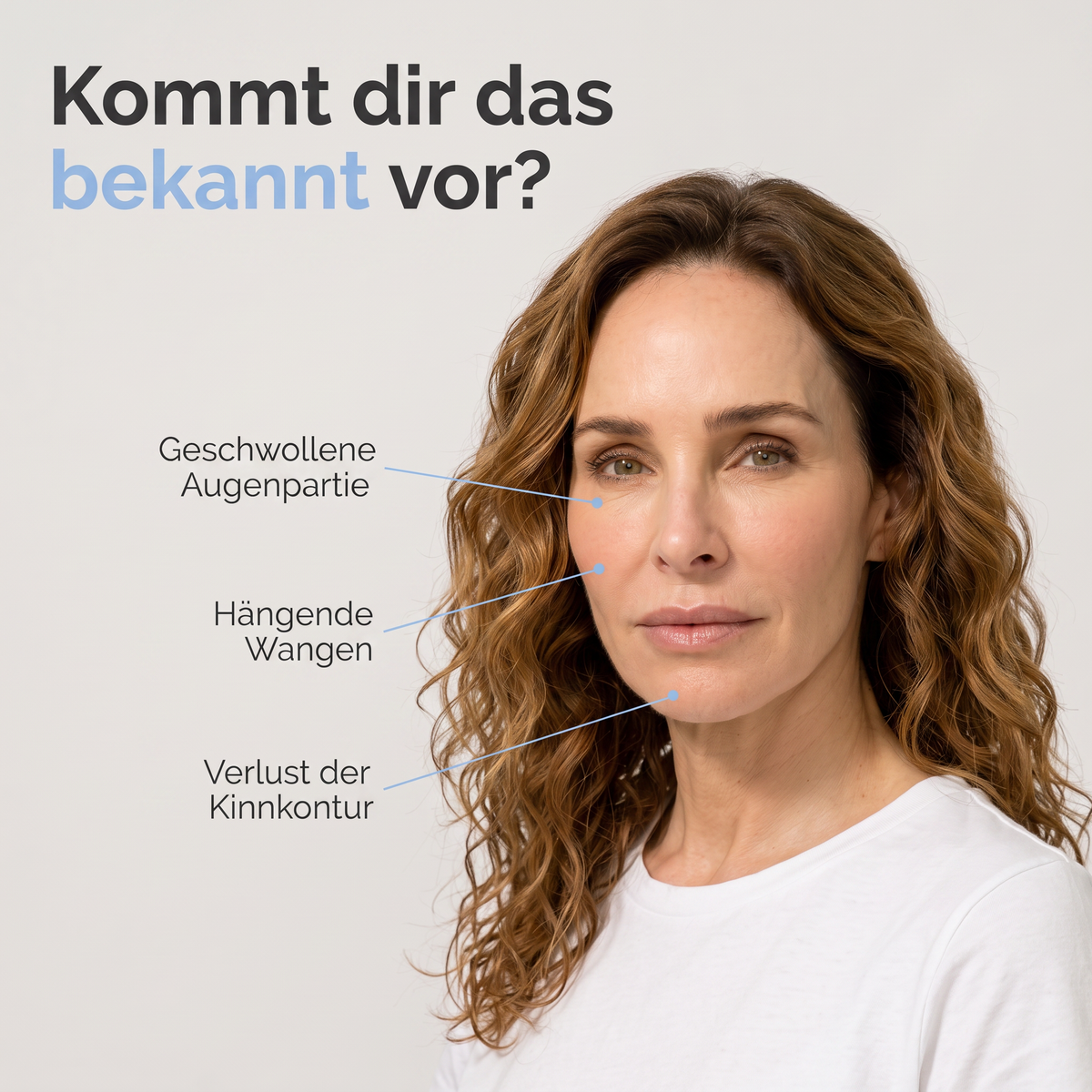 Weniger Wangenvolumen, weichere Kieferkontur nach dem Abnehmen