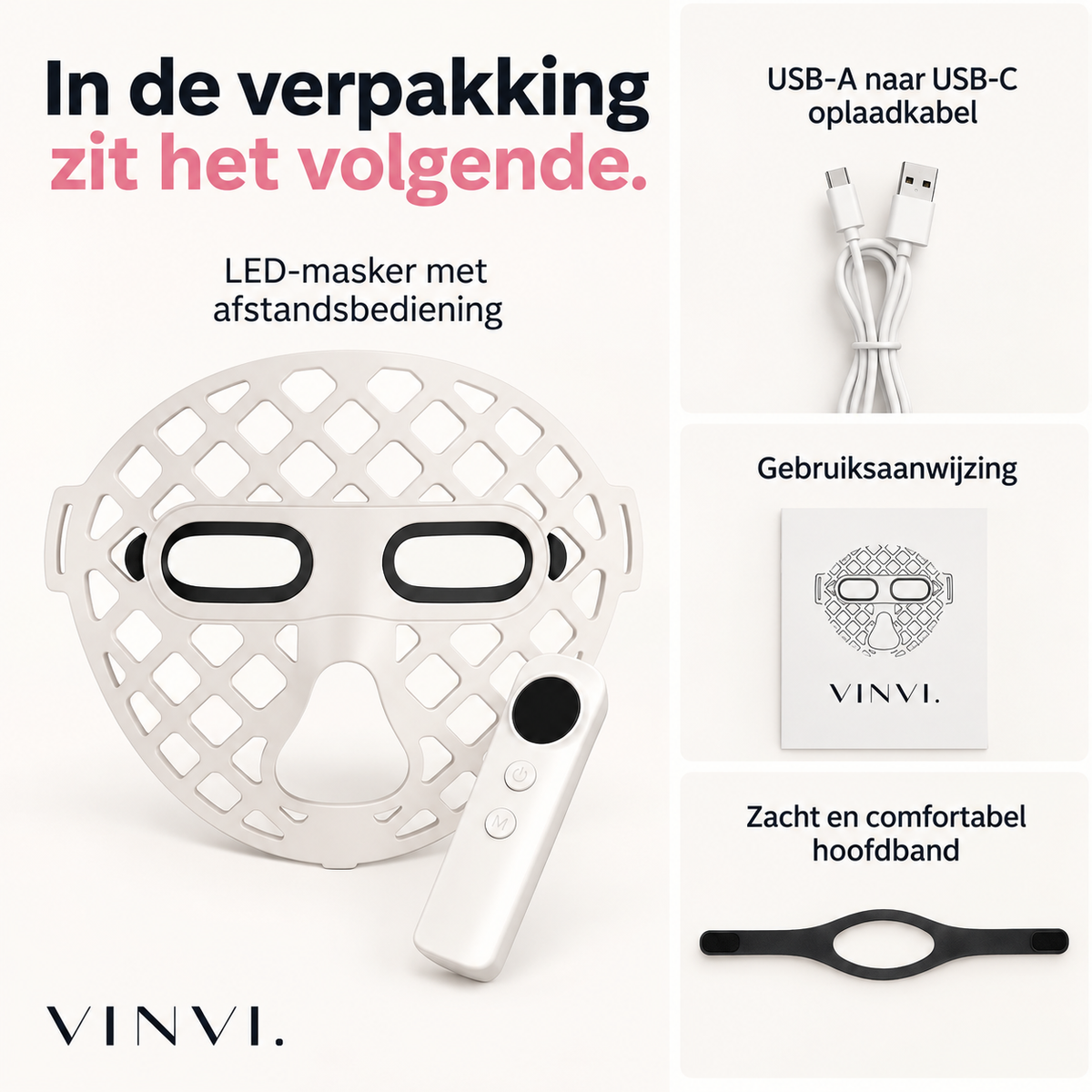 VINVI ACTIVESKIN LED MASK | EEN STEVIGERE HUID MET EEN GEZONDE GLOW