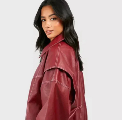 RUBY™ OVERSIZED LEREN JAS