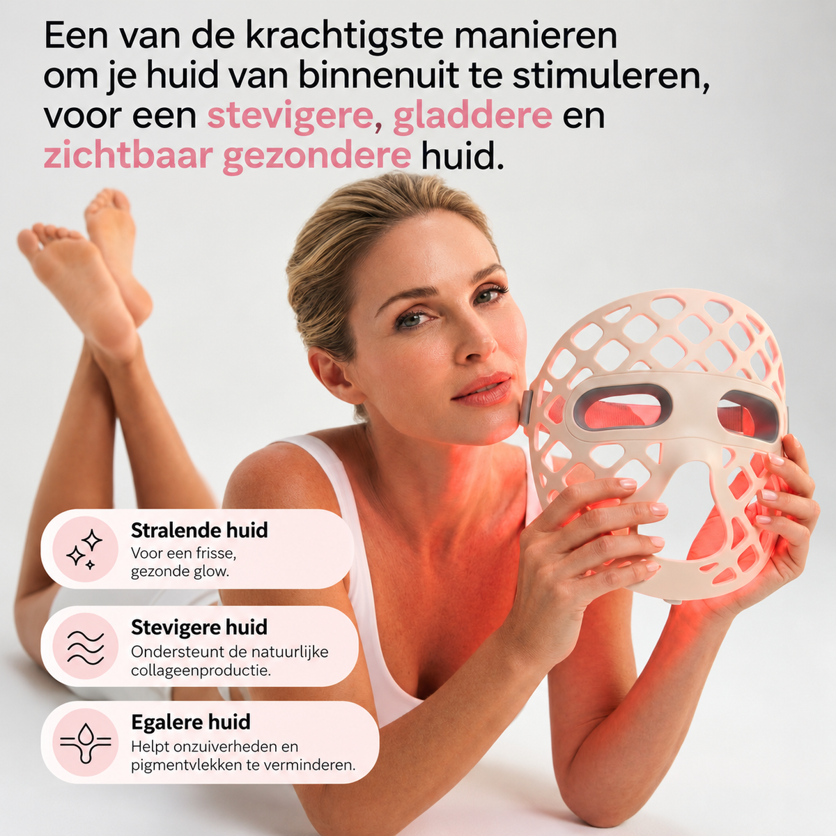 VINVI ACTIVESKIN LED MASK | EEN STEVIGERE HUID MET EEN GEZONDE GLOW