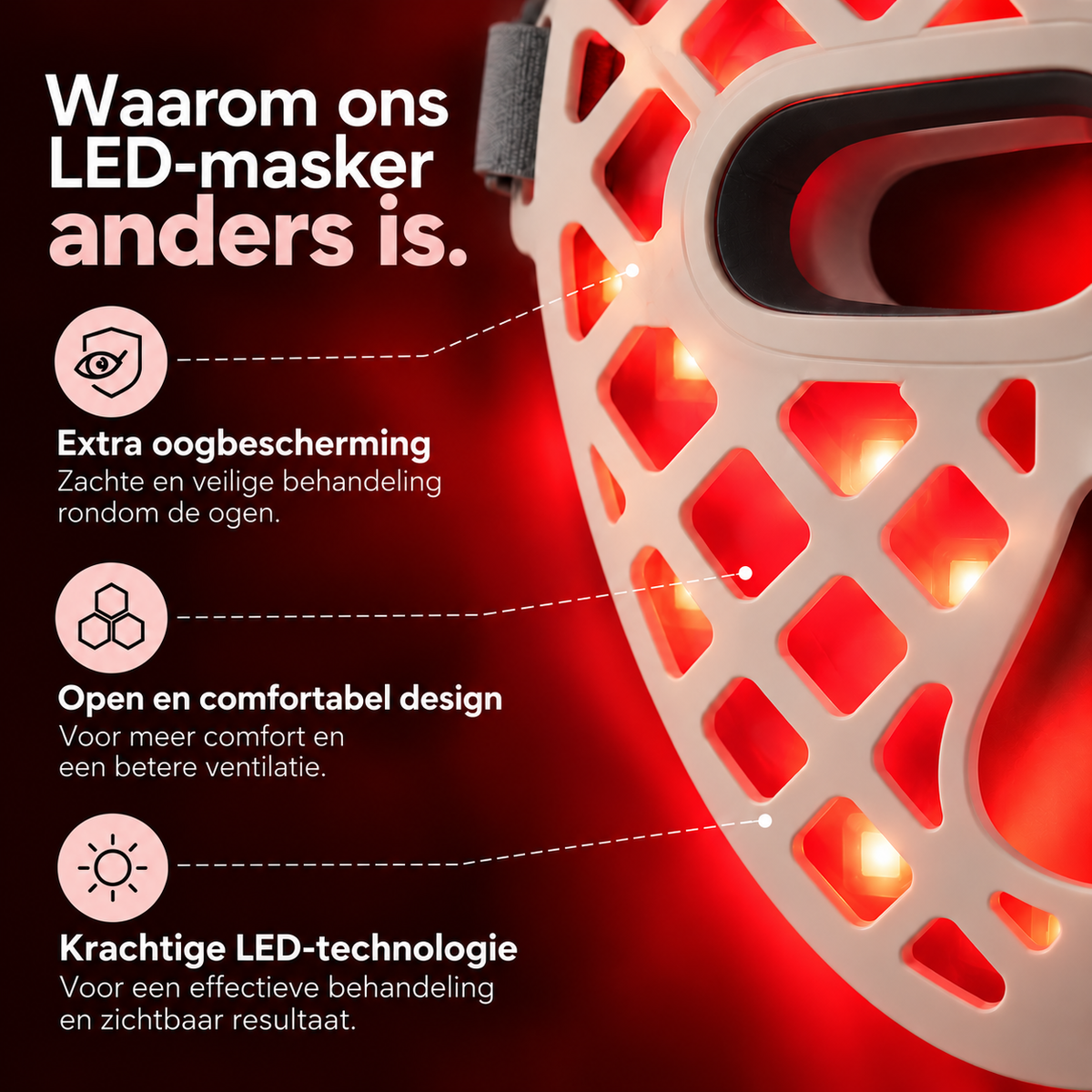 VINVI ACTIVESKIN LED MASK | EEN STEVIGERE HUID MET EEN GEZONDE GLOW