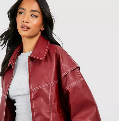 RUBY™ OVERSIZED LEREN JAS