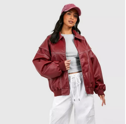 RUBY™ OVERSIZED LEREN JAS